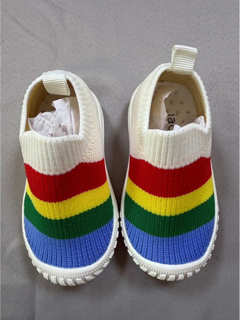 Jack and Lily Solana Rainbow Slip-On Baby Shoes